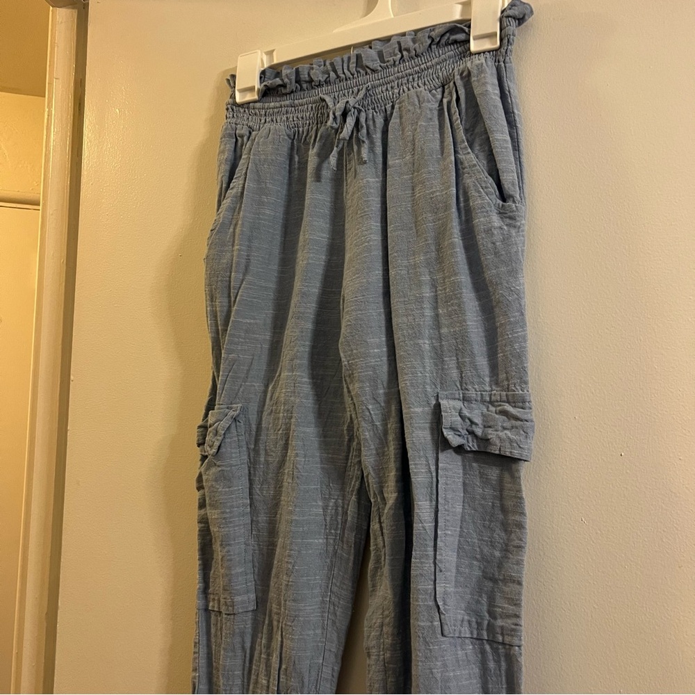 Derek Heart Light Blue Cargo Pants
